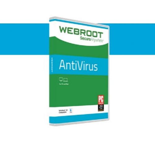 Webroot SecureAnywhere Antivirus  1  / 1  License Only + 1   -      Microsoft Windows & Apple macOS