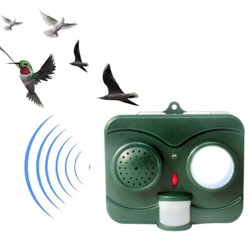 OEM Solar Panel     Radar    3in1 - Outdoor Solar Ultrasonic Pest Animal Bird Bat Crow Repeller Repellent Deterrent