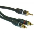   Stereo    3.5mm  2 RCA  Stereo Premium, RCA Stereo Male to 3.5mm Stereo Male 1.2m