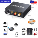             - Digital to Analog Audio Converter Optical/Coaxial In Headphone/Speaker RCA Out Toshlink to Analog Stereo Aux