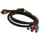 1.5m 5Ft MULTIPLEX HDMI Cable to 5RCA 5-RCA Audio Video AV RGB Component Cord Gold Plated FEVD
